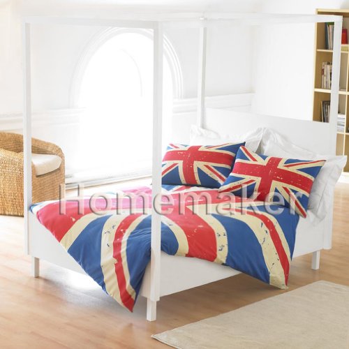 UNION JACK STYLE KING SIZE DUVET SET