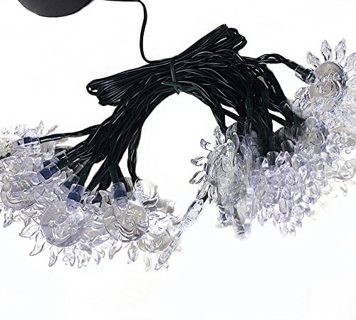 HuntHawk Solar Sunflower String Lights 30 LED Multi-color Decorative Gardens, Lawn, Patio, Christmas Trees, Weddings, Parties, Indoor and Outdoor Use