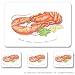Jason Maine Lobster Placemats, Set of 4