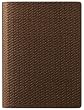 Woven Embossed Leather Journal, Ruled Pages, 5x7", Brown
