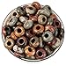 Nupuyai Large Hole Stone Loose Beads for Jewelry Making Pack of 30, Polished Rondelle European Beads fit Charms Bracelet