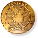 Original PLAYBOY Dealer Button aus massiver Bronze