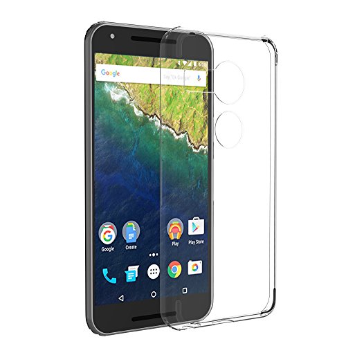 MXx - Google Nexus 5X Case - [Transparent] Seamless Clear Hard Back Panel Thin Smartphone Cover + Scratch Resistant + High-Grade + TPU/PC and Ultra Slim [Shock Absorbing, Bumper Case] (Crystal Plate)