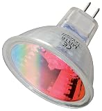 Goobay 9136 Halogen Spiegellampe mit Schutzglas Sockel MR16 20W rot