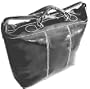 Floto Medium Piana Tote Black Italian Leather Luggage Weekend Bag