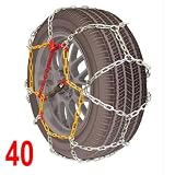 PAIRE DE CHAINES NEIGE 9 MM TOUS VEHICULE TOURISME TAILLE 40 voir tableau photo