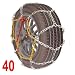 PAIRE DE CHAINES NEIGE 9 MM TOUS VEHICULE TOURISME TAILLE 40 voir tableau photo