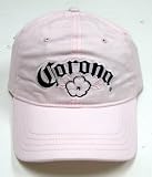 Corona Alcohol Beer Hat - Pink Navy Flower Name Logo Baseball Cap