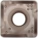 Sandvik Coromant COROMILL Cermet Milling Insert, 490 Style, Square, CT530 Grade, Uncoated, 490R08T308MPL,0.13" Thick, 0.032" Corner Radius (Pack of 10)