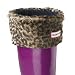 Hunter Leopard Print Cuff Welly Sock