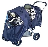 Protect-a-Bub 700tandem Tandem Rain Cover - Front to Back - Navy