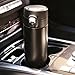 LifeSky Travel Coffee Mug, 16oz - Stainless Steel Double Wall Vacuum Insulation -Leakproof, Keeps Drink Warm/Cold up to 12Hrs -1 Click Open - BPA Free - Best for Traveling, Tea (Black)