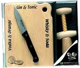 Review T&G Woodware Limited 10.136 / T&G Bar Gift Set: Knife, Corkscrew and Hevea Board (gift boxed)