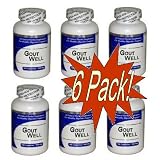 Gout Well (100 Capsules) Concentrated Herbal Extract - Dietary Supplement 6 Pack