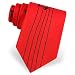 Music Notes Tie by Musicology Neckwear - Red Silk