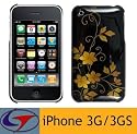 Logotrans Alternativ Backcover Ranken und Displayschutzfolie f&uuml;r Apple iPhone 3G / 3Gs