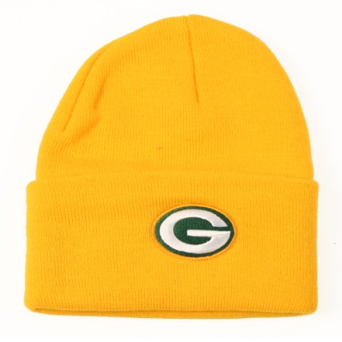 Green Bay Packers Ribbed Cuffed Knit Hat - Yellow