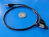＜ケースに取り付ける接続端子＞取付穴付接続端子 USB＜ケース　Aタイプ　メス⇔USB　Aタイプオス＞　1個　コード長　約450mm　＜usb-144＞