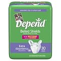 Depend Belted Shields Extra Absorbent 30ct
