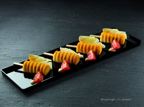 Silikomart 196373 - Stampini Cake Pops per ghiaccioli, tortine e finger food, con 50 bastoncini