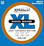 D'Addario EXL140 Nickel Light Top/Heavy Bottom Electric Guitar Strings