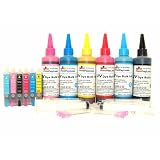 With Auto Reset Chips! PrintPayLess� Brand Compatible Pre-filled Refillable Cartridges with for Epson 79 T079 and Epson Stylus Photo Printer 1400 + 600 ml PrintPayLess� Brand UV resistant Refill Ink + 6 Syringes and Needles ~ PrintPayLess