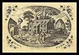 English wood cutter around 1780 from Glasgow (The hopelessness Farm) Black Wood-Mounted Art Poster Print - 11" X 17"
