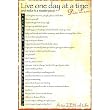 Dalai Lama Live One Day At A Time Art Poster Print - 24x36