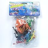 Ocean Adventure Set: 17 Piece Set of Divers, Sea Life and Rescue Raft about 1/40th scale