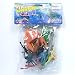 Ocean Adventure Set: 17 Piece Set of Divers, Sea Life and Rescue Raft about 1/40th scale
