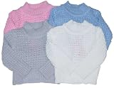 Toddler Girls' Crocheted Mock Turtleneck Sweater