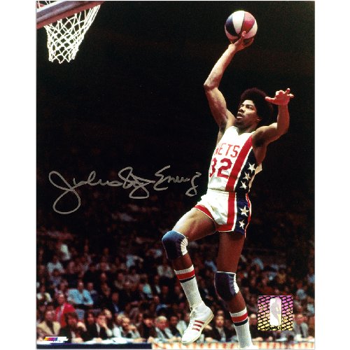 Mounted Memories New Jersey Nets Julius Erving Autographed Photo