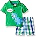 Baby Boys' Rock 2 Pc Short Set Checkered Dino, Value Not Found, Value Not Found