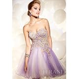 Terani Couture Junior Girls Size 2-16 Violet Sequin Bead Formal Dress