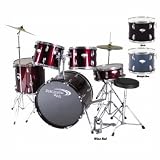 Percussion Plus 5 Piece Drum Kit - Wine Red