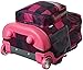 J World New York Sunrise Rolling Backpack, Block Pink, One Size