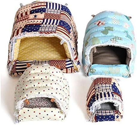 Gobrother Hammock Hanging Bed Toy House Cage for Rabbit Guinea Pig Ferret Animals -L