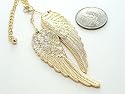 Gold Angel Wings Necklace Pendant Charm