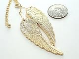 Gold Angel Wings Necklace Pendant Charm