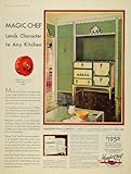 1930 Ad Magic Chef Kitchen Lorain Gas Stove Jonquil - Original Print Ad