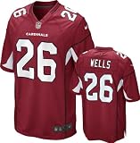 Chris Wells Youth Jersey: Home Red Game Replica #26 Nike Arizona Cardinals Youth Jersey