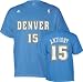 Carmelo Anthony adidas Name and Number Denver Nuggets T-Shirt - X-Large