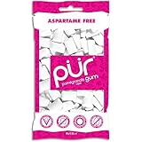 PUR gum Aspartame Free Mint Gum, Pomegranate, 57 Count