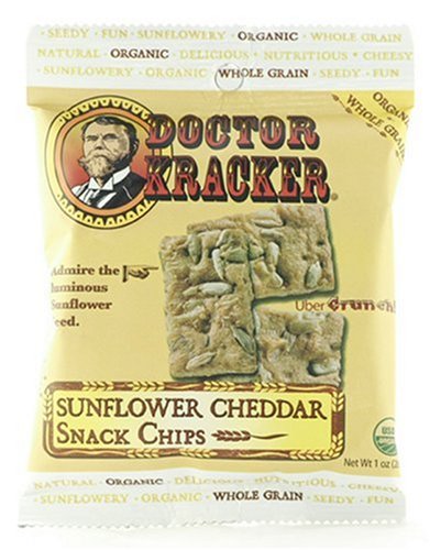 Dr. Kracker Snack Bag, Sunflower Cheese, 1-Ounce Pouches (Pack of 24) by Dr. Kracker