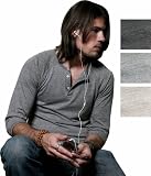 Alternative Apparel 3/4 Sleeve Raglan Henley Shirt