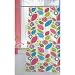 Gypsy Vinyl Shower Curtain Bright Colorful Floral Leaves by Crystal Bay