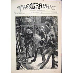 1871 Artist Critics Men Room Model Antique Fine Art