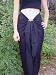 Sarong Beaded Black with Coconut Shell Clip