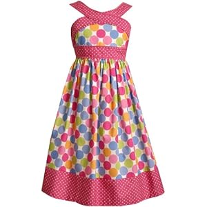 Bonnie Jean Girls 7-16 Dot Print Sundress