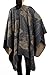 NISHAER Women Wool Alpaca Feeling Open front Blanket Cape Poncho Shawl Cardigans